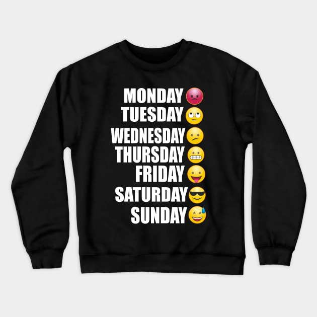 Funny Week Days Crewneck Sweatshirt by Realfashion